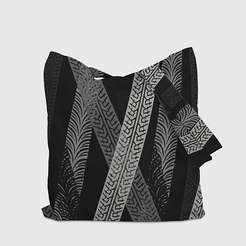 Сумка-шоппер Следы шин / 3D-принт – фото 2