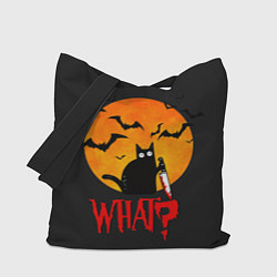 Сумка-шоппер What Cat Halloween
