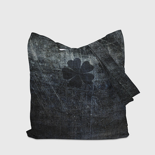 Сумка-шоппер Черный клевер / 3D-принт – фото 2