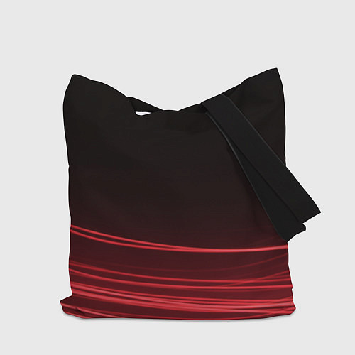 Сумка-шоппер Красное и Черное / 3D-принт – фото 2