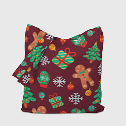 Сумка-шопер Пряничный домик, цвет: 3D-принт