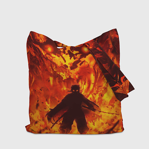 Сумка-шоппер Клинок, рассекающий демонов / 3D-принт – фото 2