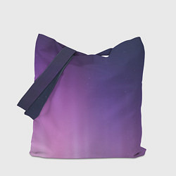 Сумка-шоппер Северное сияние фиолетовый