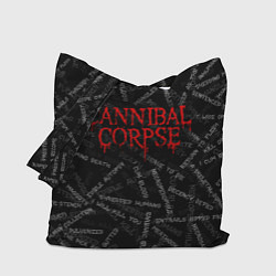 Сумка-шопер Cannibal Corpse Songs Z, цвет: 3D-принт