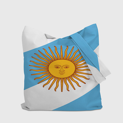 Сумка-шоппер Сборная Аргентины спина / 3D-принт – фото 2