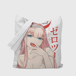 Сумка-шопер Darling in the Franxx Zero Two, цвет: 3D-принт