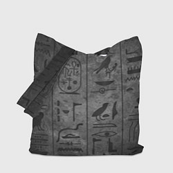 Сумка-шоппер Египетские Иероглифы 3D