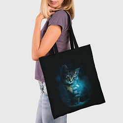 Сумка-шопер Красивый кот, цвет: 3D-принт — фото 2