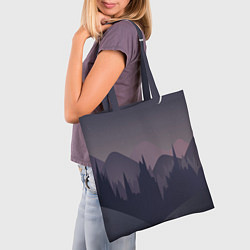Сумка-шопер Night forest, цвет: 3D-принт — фото 2