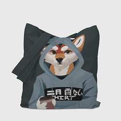 Сумка-шопер Furry fox, цвет: 3D-принт