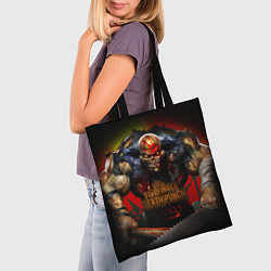 Сумка-шопер Five Finger Death Punch Skull, цвет: 3D-принт — фото 2