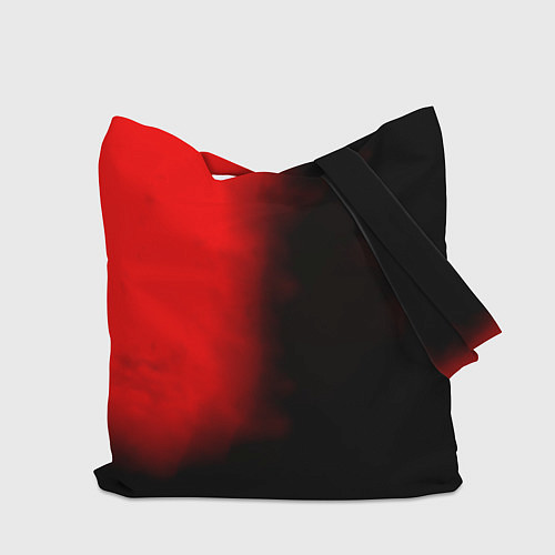 Сумка-шоппер Чёрный Аста красный туман / 3D-принт – фото 2