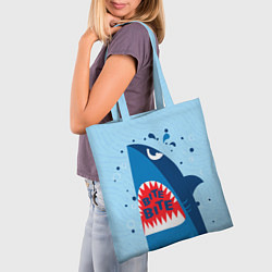 Сумка-шопер Акула bite, цвет: 3D-принт — фото 2