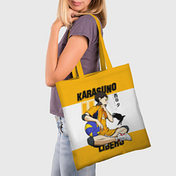 Сумка-шопер Юу Нишиноя из Карасуно Haikyu!!, цвет: 3D-принт — фото 2