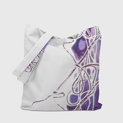 Сумка-шопер Фиолетовые нити, цвет: 3D-принт