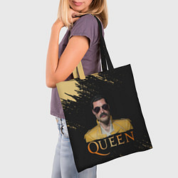 Сумка-шопер Фредди Меркьюри Freddie Mercury Z, цвет: 3D-принт — фото 2