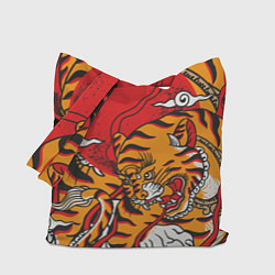 Сумка-шопер Год тигра, цвет: 3D-принт