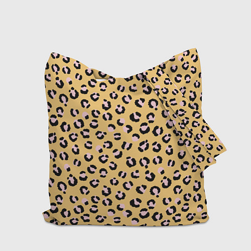 Сумка-шоппер Желтый леопардовый принт / 3D-принт – фото 2