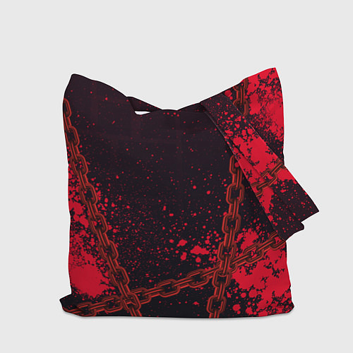 Сумка-шоппер Geometry Dash: Red Evil / 3D-принт – фото 2