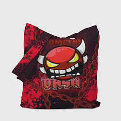 Сумка-шопер Geometry Dash: Red Evil, цвет: 3D-принт