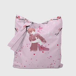 Сумка-шопер Аниме Объятия Любовь Пара, цвет: 3D-принт