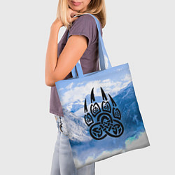 Сумка-шопер Печать Велеса Волчья лапа, цвет: 3D-принт — фото 2