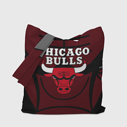 Сумка-шопер CHICAGO BULLS ЧИКАГО БУЛЛС НА ФОНЕ, цвет: 3D-принт