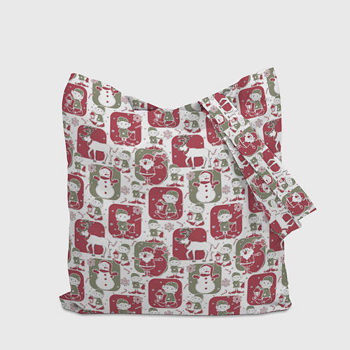 Сумка-шоппер Санта везёт подарки / 3D-принт – фото 2