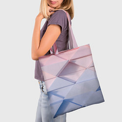 Сумка-шопер Треугольники для тебя, цвет: 3D-принт — фото 2