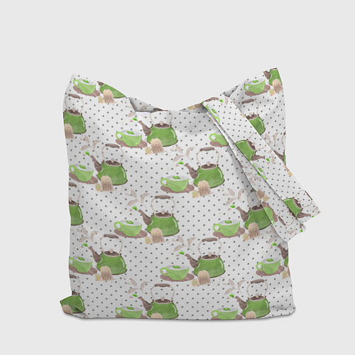 Сумка-шоппер Зеленый чай / 3D-принт – фото 2