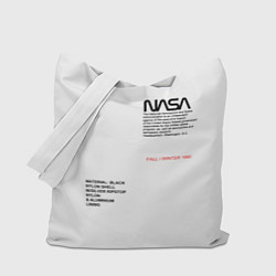 Сумка-шопер NASA БЕЛАЯ ФОРМА, цвет: 3D-принт