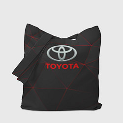 Сумка-шопер Toyota Тонкие линии неона, цвет: 3D-принт