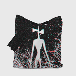 Сумка-шоппер СИРЕНОГОЛОВЫЙ ГЛИТЧ ЛЕС, КОСМОС