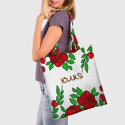Сумка-шопер Юлия в розах, цвет: 3D-принт — фото 2
