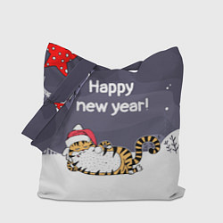 Сумка-шоппер Happy New Year 2022 Тигр