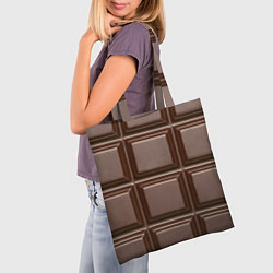 Сумка-шопер Шоколадная плитка, цвет: 3D-принт — фото 2