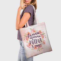Сумка-шопер Для мамы: Самая лучшая мама в мире, цвет: 3D-принт — фото 2