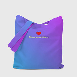 Сумка-шопер Bright love, цвет: 3D-принт