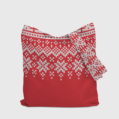 Сумка-шоппер Knitted Pattern / 3D-принт – фото 2