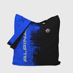 Сумка-шопер Alpina Blue and Black, цвет: 3D-принт