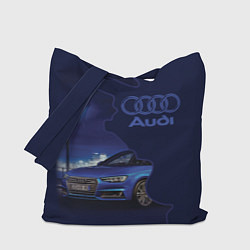 Сумка-шопер AUDI лого, цвет: 3D-принт
