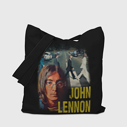 Сумка-шопер The Beatles John Lennon, цвет: 3D-принт