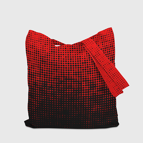 Сумка-шоппер MU red-black / 3D-принт – фото 2