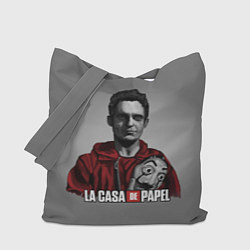 Сумка-шопер LA CASA DE PAPEL - БУМАЖНЫЙ ДОМ СЕРИАЛ, цвет: 3D-принт