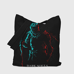 Сумка-шопер Dark Souls NEON Силуэт, цвет: 3D-принт