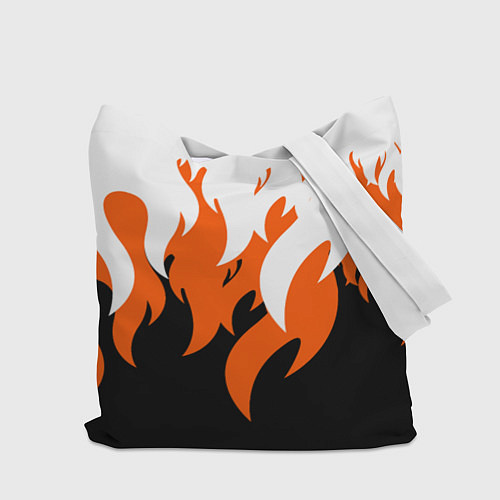 Сумка-шоппер Оранжевый Огонь / 3D-принт – фото 2