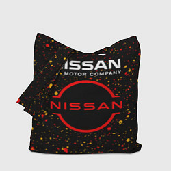 Сумка-шопер NISSAN - Брызги, цвет: 3D-принт