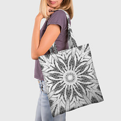 Сумка-шопер Коллекция Journey Снежный цветок 535-3М5, цвет: 3D-принт — фото 2