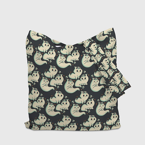 Сумка-шоппер Котики приведения / 3D-принт – фото 2