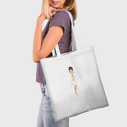 Сумка-шопер Девушка за зановесккой, цвет: 3D-принт — фото 2